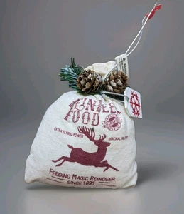 Futterzauber Rentier Futterbeutel Weihnachtsschmuck Baum Urlaub Stechpalme hellbraun neu - Bild 1 von 4