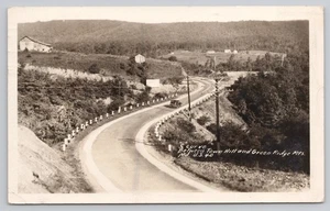 CUMBERLAND MARYLAND, US 40 Town Hill & Green Ridge Mountains 1949 RPPC S curve - Picture 1 of 3