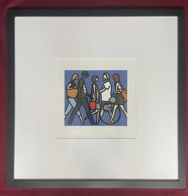 Julian Opie - Caminando por Melbourne 1 - Impresión enmarcada Foto 1 de 4