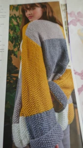 Knitting Pattern -Lovely Simple Moss Stitch Jacket In 3 Colours Chunky-32-48ins - Picture 1 of 2