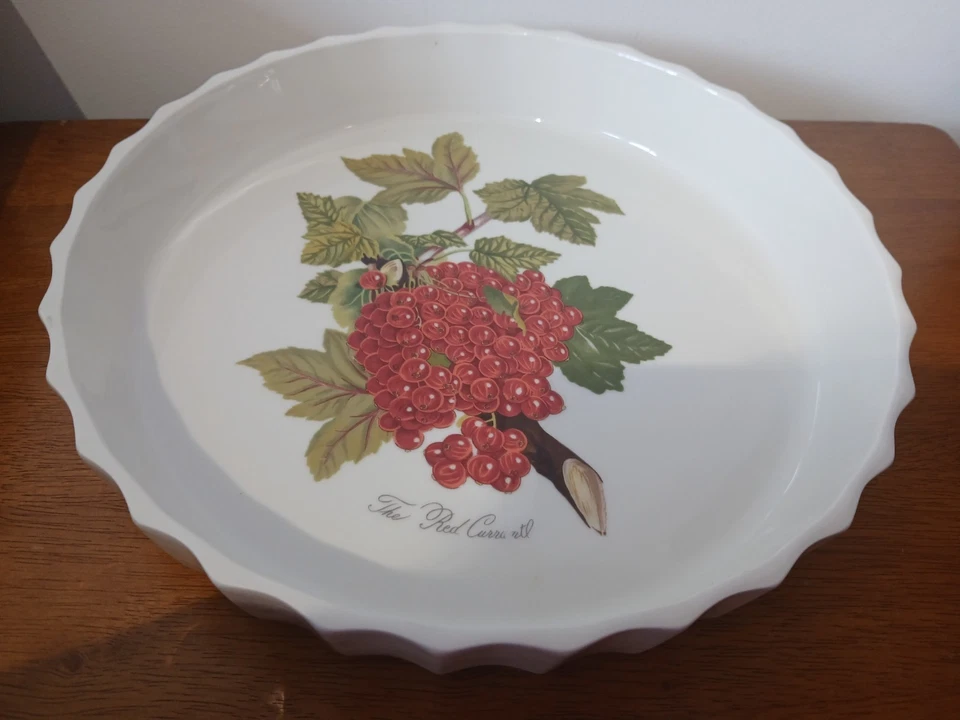 The Red Currant Portmeirion Flan dish approx 10 inches diameter - Image 1 of 4