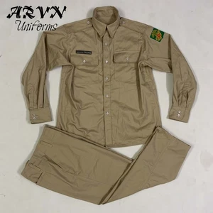 ARVN KHAKI TAN SET SOUTH VIETNAMESE KHAKI UNIFORM  JACKET & PANT - Picture 1 of 7