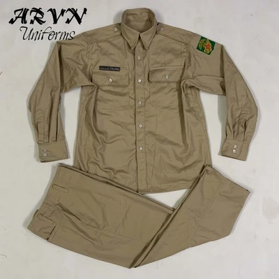 ARVN KHAKI TAN SET SOUTH VIETNAMESE KHAKI UNIFORM  JACKET & PANT - Image 1 of 4