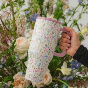 Hydrojug Wildflower Traveler 40oz Floral Collection Tumbler Cup New CONFIRMED - Picture 1 of 6