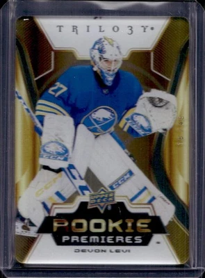 Devon Levi 2023-24 Upper Deck Trilogy #RP-15 Rookie Premieres /49 Plexiglass - Image 1 of 2