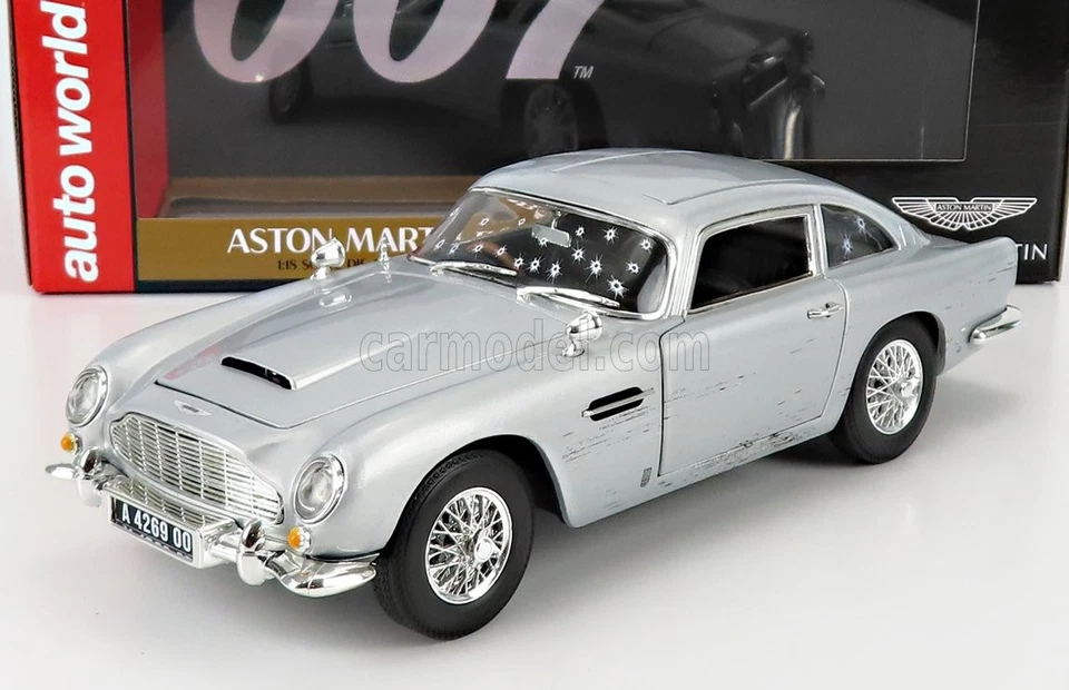 1/18 AUTOWORLD - ASTON MARTIN - DB5 1964 - 007 JAMES BOND - NO TIME TO AWCP7840 - Immagine 1 di 1