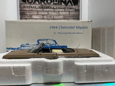 1:24 WEST COAST  PRECISION 1964 CHEVROLET IMPALA BROWN ON BLACK - Image 1 of 4