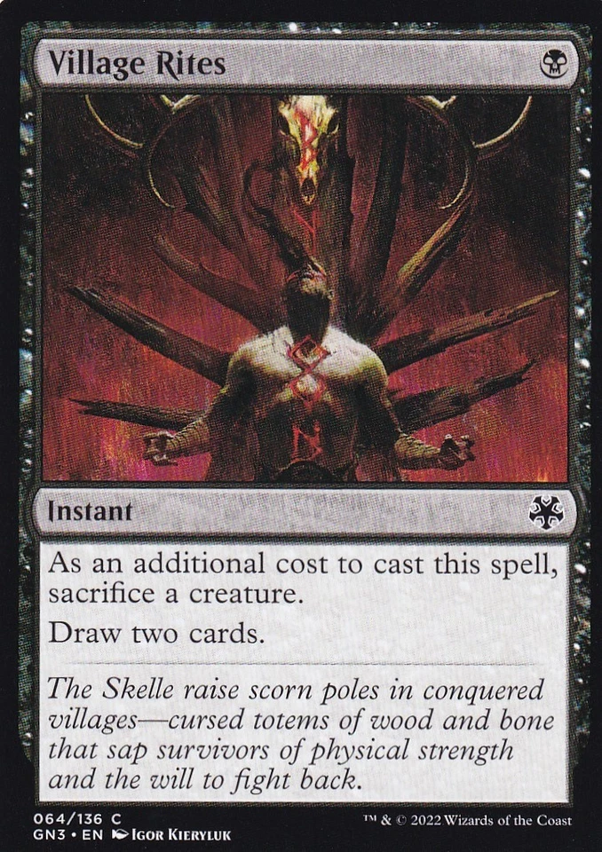 MTG Village Rites English GN3 - Image 1 of 1