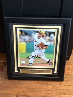 Gerrit Cole Pirates Yankees Authentic Signed Framed 16x13 - Image 1 of 4