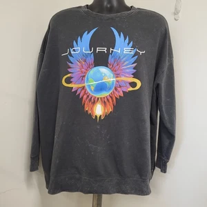Journey Sweatshirt Adult 2X(20W-22W) Black Concert Music Tour Graphic Band Tee - Picture 1 of 12