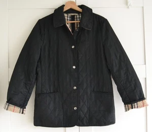 Burberry London W's Black Quilted Jacket Size Medium - Picture 1 of 13