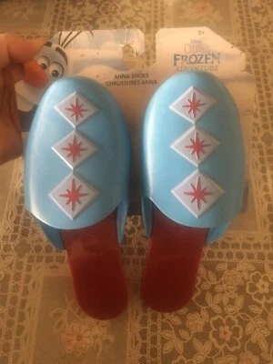 NWT Disney’s Olaf’s Frozen Adventure Anna Dress Up Shoes 3+ - Imagem 1 de 4