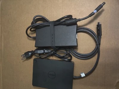 Dell WD15 Laptop Docking Station USB-C Universal w/ 130w Dell Charger - Image 1 of 2