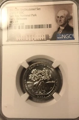 2020 P Salt Bay NP Quarter 25c NGC MS 69 - Image 1 of 3