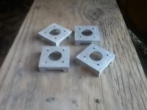 4x4 Post and column, BASES, Pack of 4, MADE IN USA, free shipping - Picture 1 of 8