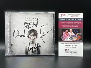 THE USED Autographed "Vulnerable" CD Booklet JSA Signed Bert Quinn Jepha Dan - Picture 1 of 5