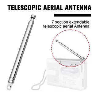 14~74cm Replacement Telescopic Aerial Antenna For TV Radio AM/FM 7 SECTION*. - Picture 1 of 8