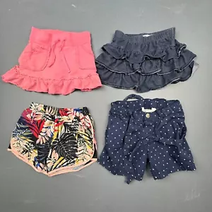 Girls Skirt Shorts 4-5 H&M Epic Threads Place Ruffle Polka Dot Floral Lot Of 4 - Picture 1 of 13