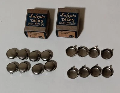 "Tachuelas Safepin de colección 3 puntas 5/8"" deslizadores para muebles Huebel Bros. INC. NOS (16)" Foto 1 de 4