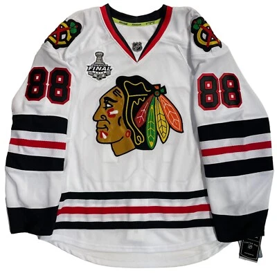 CAMISETA PATRICK KANE CHICAGO BLACKHAWKS 2015 STANLEY CUP EDGE AUTÉNTICA RBK 50 Foto 1 de 4