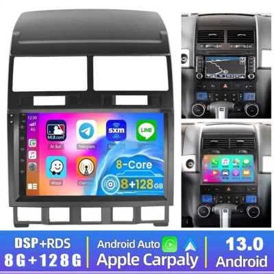 8+128G Car Stereo Radio For VW Touareg 2003-2010 Android 13 GPS BT Apple Carplay - Image 1 of 4