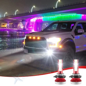 2X Bombillas antiniebla LED blancas 9145 9140 H10 para Ford F150 2004-2021 súper brillantes - Imagen 1 de 12