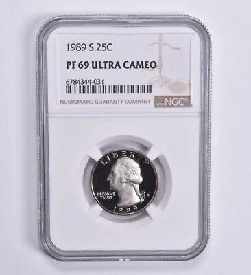 PF69 UCam 1989-S Washington Quarter 25c NGC Brown Lbl - Image 1 of 4