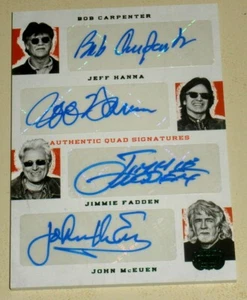 2014 Panini Country Music Emerald Quad Auto The Nitty Gritty Band#02/25!WOW! - Picture 1 of 2
