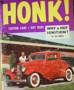 HONK #1 1953 ARDUN FLATHEAD HOT ROD 32 FORD 40 CUSTOM CAR CRAFT VTG DIRT RACING