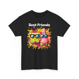 Best Friends SpongeBob and Patrick Tee, Friendship Gift Tee, BFF Matching Outfit - Picture 1 of 5