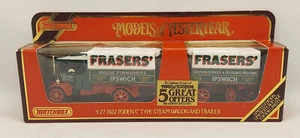 1986 Matchbox Models Of Yesteryear Y27 1922 Foden C Type Steam Wagon & Trailer - Picture 1 of 4