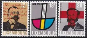 Luxembourg 1989 Yvert 1164/66 Red Cross Commemorations MNH VF - Picture 1 of 1
