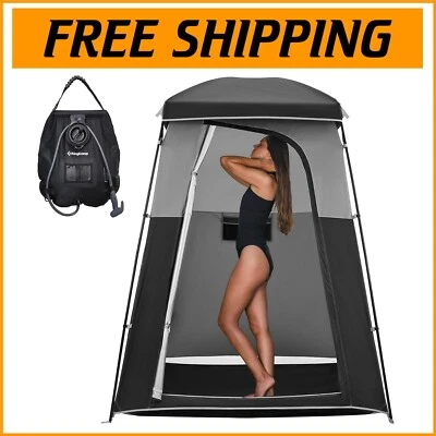 Tienda de ducha portátil de privacidad para camping - Fácil configuración y diseño impermeable Foto 1 de 4