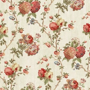 Floral Vine Wallpaper in Reds, Blues, Green by Wallquest DM20106 - Picture 1 of 1