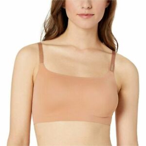 Calvin Klein Invisibles Lightly Lined Retro Bralette Bra Taupe QF4783-234