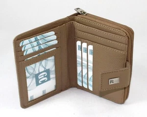 Portafogli Donna in Vera Pelle Piccolo con zip Porta carte Gianfranco Corti new - Picture 1 of 12