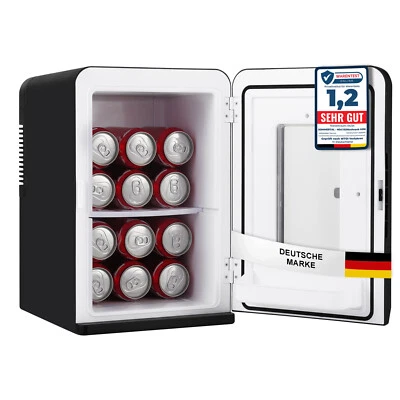 SOMMERTAL Mini Kühlschrank 15L KS15 Minibar Kühlbox kühlen heizen 12V 240V mit ECO Modus