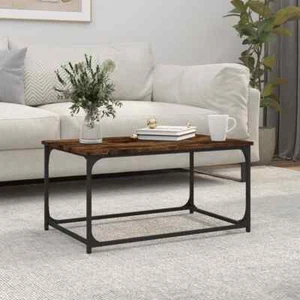 Mesa de Centro Mesita Auxiliar de Salón Madera Contrachapada y Hierro vidaXL - Imagen 1 de 70