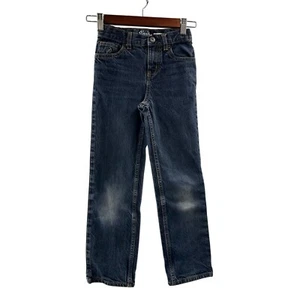 Oshkosh Bgosh Kids Straight Leg Denim Jeans 8S Dark Wash 100% Cotton Durable - Picture 1 of 8