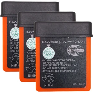 3 Pack HBC Remote Control Battery BA223030 3.6V 2.1Ah for Crane Remote Control - Picture 1 of 7