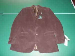Men's Lauren Ralph Lauren Corduroy sport coat blazer jacket 44L Brown NWT - Picture 1 of 16