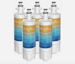 Redypure 5 Pack Refrigerator Water Filter Fit for LG LT700P ADQ36006101 46-9690 - Picture 1 of 8