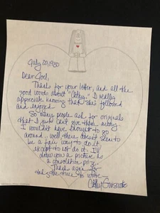 Cartoonist CATHY GUISEWITE "Cathy" signed hand-written letter July 20, 1980 - Picture 1 of 1