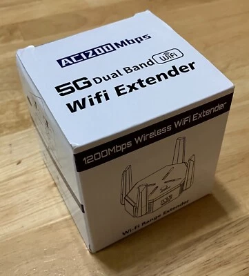 1200Mbps WiFi Extender/Booster 2.5/5G Wireless Repeater Signal Booster Router US - Image 1 of 4