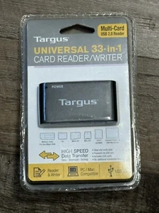 Targus Universal 33 in 1 Card Reader Writer Multi Card USB 2.0 Reader Brand New - Picture 1 of 2