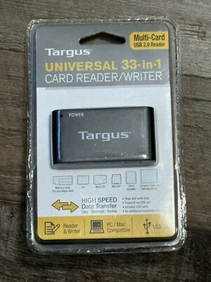 Targus Universal 33 in 1 Card Reader Writer Multi Card USB 2.0 Reader Brand New - Image 1 of 2