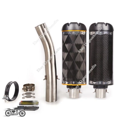 Sistema de escape silenciador tubo de escape de enlace medio para Kawasaki Ninja ZX10R 2004 2005 Foto 1 de 4