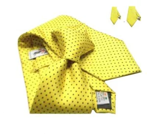 Cravatta gialla a pois a scelta cravattino skinny 5 seta made italy giallo varie - Bild 1 von 8