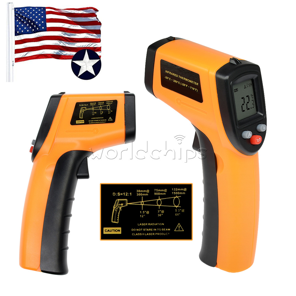 Temperature Gun Non-contact Digital Laser Infrared Thermometer IR Temp Meter US