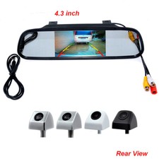 4.3" Mirror LCD Monitor +Car Rear View Kit Night Vision Reverse Backup HD Camera